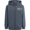 Quiksilver Kids' Logo Full Zip Hoodie In Blue