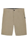 Quiksilver Kids' Miles Amphibian Hybrid Shorts In Cornstark/overcast Heather