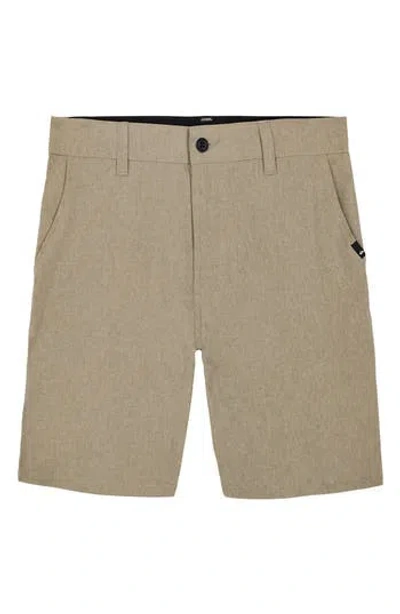 Quiksilver Kids' Miles Amphibian Hybrid Shorts In Cornstark/overcast Heather