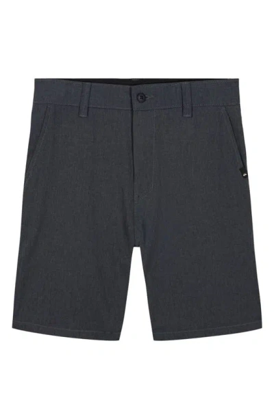 Quiksilver Kids' Miles Amphibian Hybrid Shorts In Dark Shadow/ Black Heather