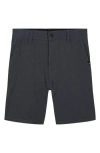 Quiksilver Kids' Miles Amphibian Hybrid Shorts In Dark Shadow/black Heather
