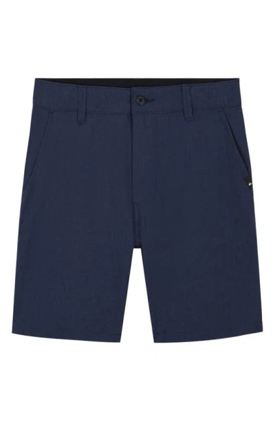 Quiksilver Kids' Miles Amphibian Hybrid Shorts In Navy / Heather