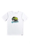 Quiksilver Kids' Monster Van Cotton Graphic T-shirt In White