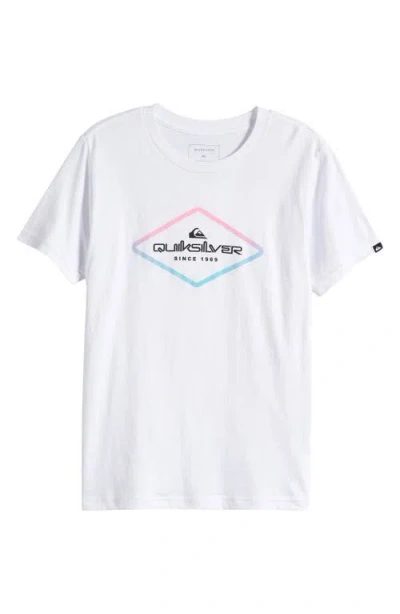 Quiksilver Kids' Omni Lock Cotton Graphic T-shirt In White