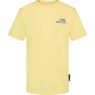Quiksilver Kids' Paradise Logo Graphic Tee In Yellow