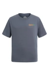 Quiksilver Kids' Quik Glare Cotton Graphic T-shirt In Blue