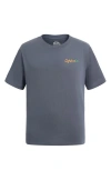 Quiksilver Kids' Quik Glare Cotton Graphic T-shirt In Blue