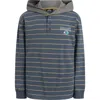 Quiksilver Kids' Rugby Stripe Hooded T-shirt In Multi