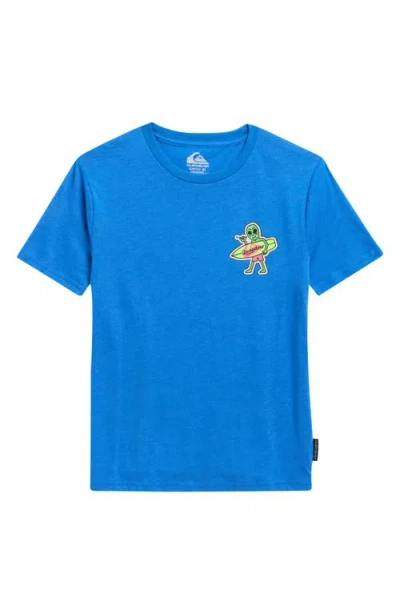 Quiksilver Kids' Sticker Cotton Graphic T-shirt In Blue