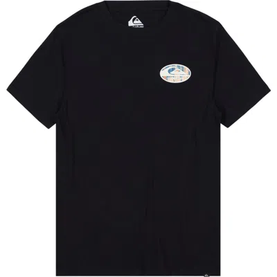 Quiksilver Kids' Stretch Link Graphic T-shirt In Black