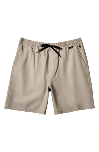 Quiksilver Kids' Taxer Amphibian Board Shorts In Plaza Taupe