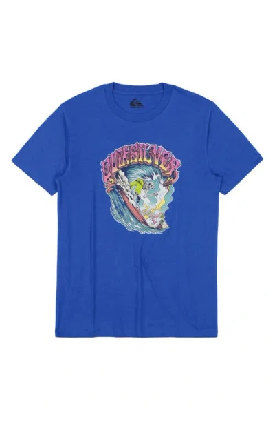 Quiksilver Kids' Time's Up Graphic T-shirt In Nebulas Blue