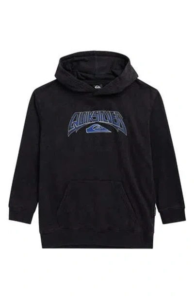 Quiksilver Kids' Wash Logo Graphic Hoodie In Black