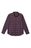 Quiksilver Legend Classic Flannel Button-up Shirt In Wine
