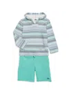 Quiksilver Little Boy's 2-piece Hoodie & Shorts Set