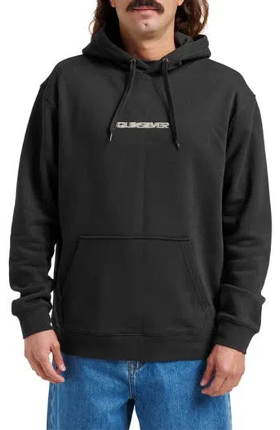 Quiksilver Logo Graphic Hoodie In Black