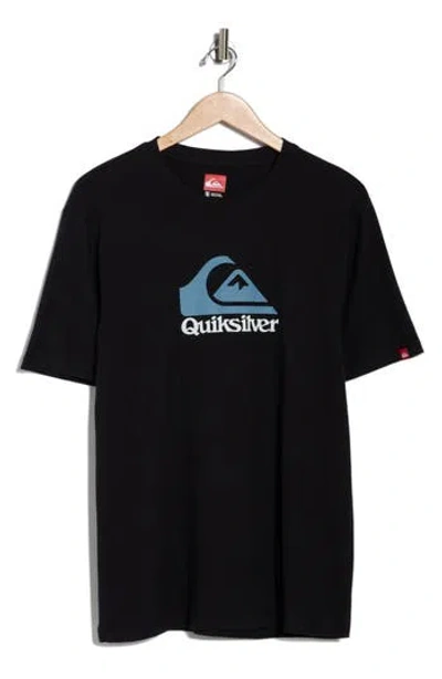 Quiksilver Logo Graphic T-shirt In Black