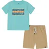 Quiksilver Logo T-shirt & Woven Shorts Set