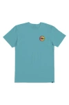 Quiksilver Long Fade Graphic T-shirt In Marine Blue