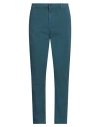 Quiksilver Man Pants Deep Teal Size 38 Cotton, Elastane
