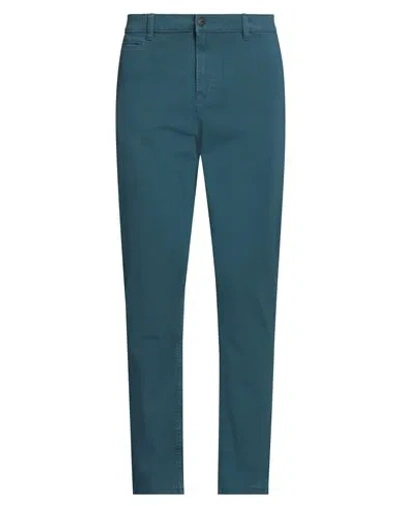 Quiksilver Man Pants Deep Teal Size 38 Cotton, Elastane