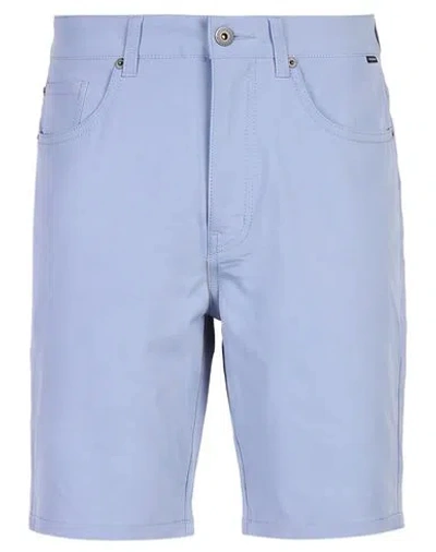 Quiksilver Man Shorts & Bermuda Shorts Pastel Blue Size 28 Nylon, Polyester, Elastane