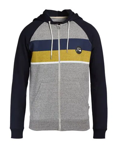 Quiksilver Man Sweatshirt Light Grey Size Xs Cotton, Polyester