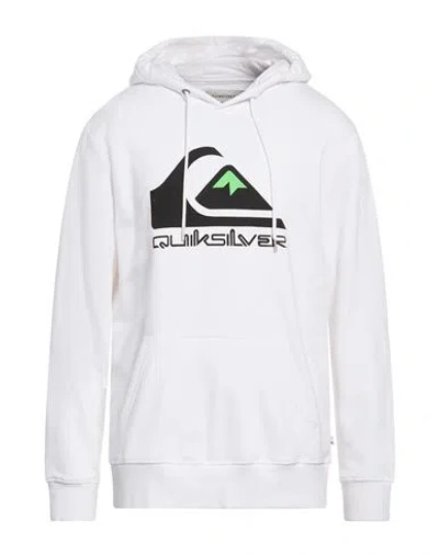Quiksilver Man Sweatshirt White Size L Cotton, Polyester