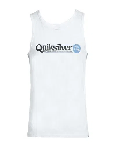 Quiksilver Man Tank Top White Size S Cotton