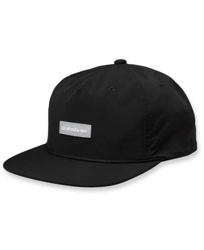 Quiksilver Men's 5-panel Flat Brim Hat In Black