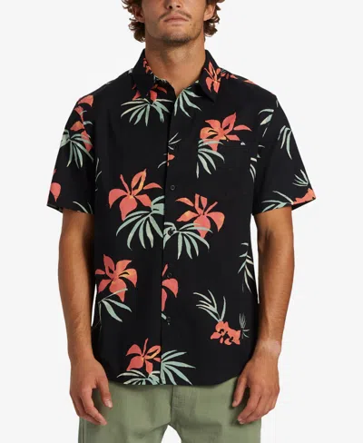 Quiksilver Men's Apero Classic Short Sleeve Shirt In Black