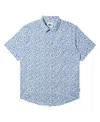 Quiksilver Men's Apero Classic Short Sleeve Shirt In Coronet Blue Prnt 4