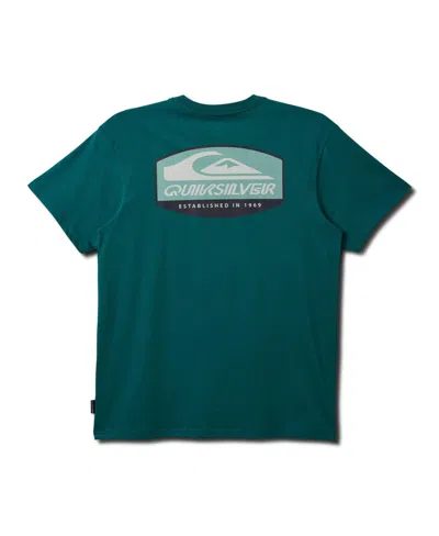 Quiksilver Men's Archway Short Sleeve T-shirt In Dark Teal