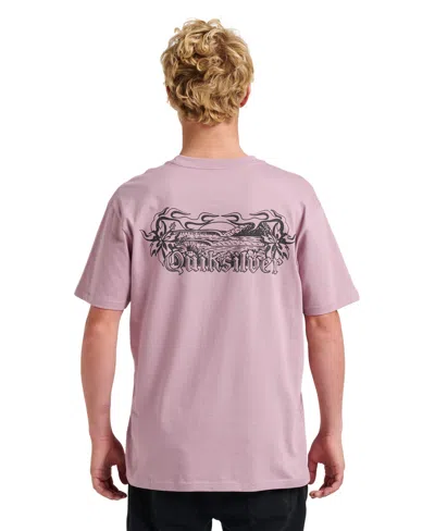 Quiksilver Men's Backyard Short Sleeve T-shirt In Purple