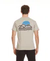 Quiksilver Men's Blue Lines Short Sleeve T-shirt In Pale Aloe
