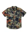 Quiksilver Blueweed Classic Short Sleeve Button-up Shirt In Blue