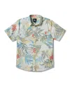 Quiksilver Blueweed Classic Short Sleeve Button-up Shirt In Multi