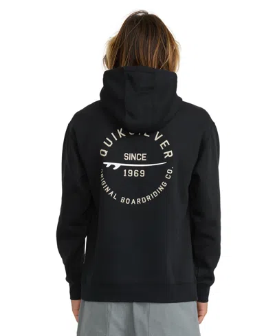 Quiksilver Men's Breeze Graphic Cotton-blend Pullover Hoodie In Anthracite