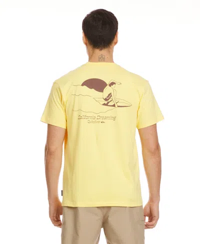 Quiksilver Men's California High Liners Short Sleeve T-shirt In Golden Haze