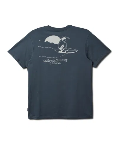 Quiksilver Men's California High Liners Short Sleeve T-shirt In Granite Gray