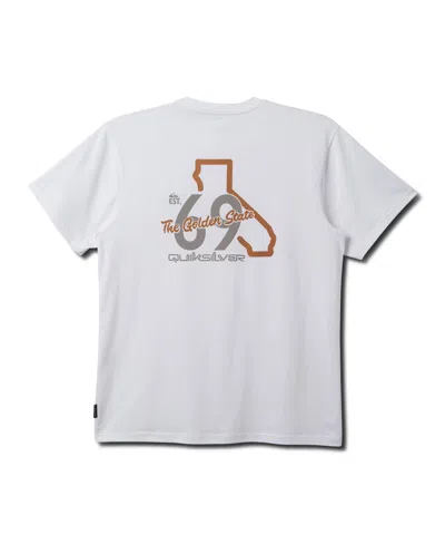 Quiksilver Men's California Road Signs Short Sleeve T-shirt In White