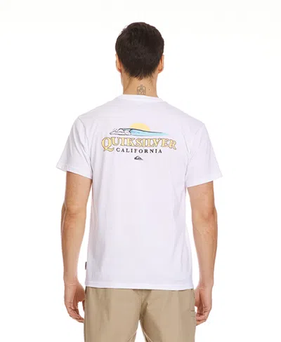 Quiksilver Men's California Surf Short Sleeve T-shirt In White