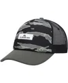 Quiksilver Men's Camo Pidgeon Chicken Trucker Snapback Hat In Camo