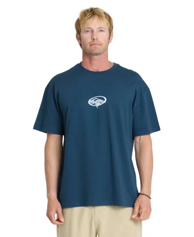 Quiksilver Men's Classic Graphic Crewneck T-shirt In Blue