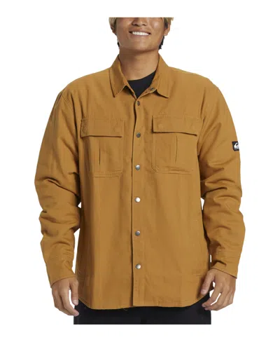 Quiksilver Men's Cold Snap Canvas Jacket In Bone Brown