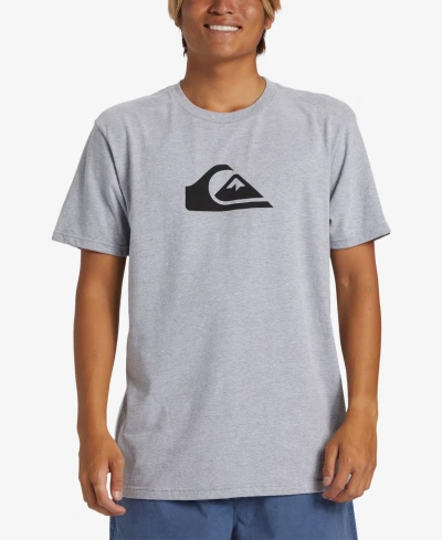 Quiksilver Men's Comp Logo Mt0 Short Sleeve T-shirt In Athletic Heather