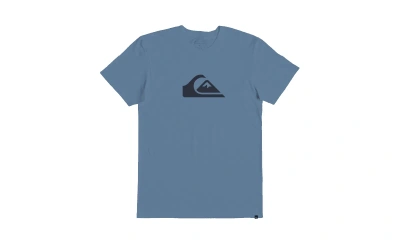Quiksilver Men's Comp Logo Mt0 Short Sleeve T-shirt In Blue Shadow