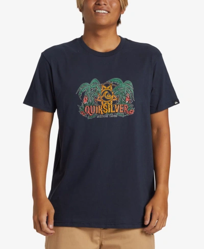 Quiksilver Men's Dala Jungle Mt0 Short Sleeve T-shirt In Dark Navy