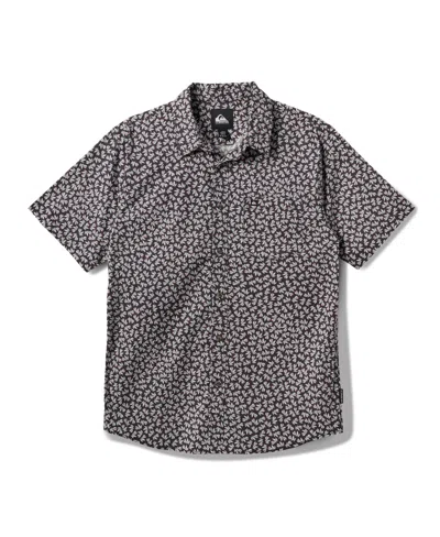 Quiksilver Men's Ditseaweed Classic Stretch Short Sleeve Shirt In Phantom