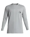 Quiksilver Men's Dna Bubble Logo Surf Long Sleeve T-shirt In Quarry